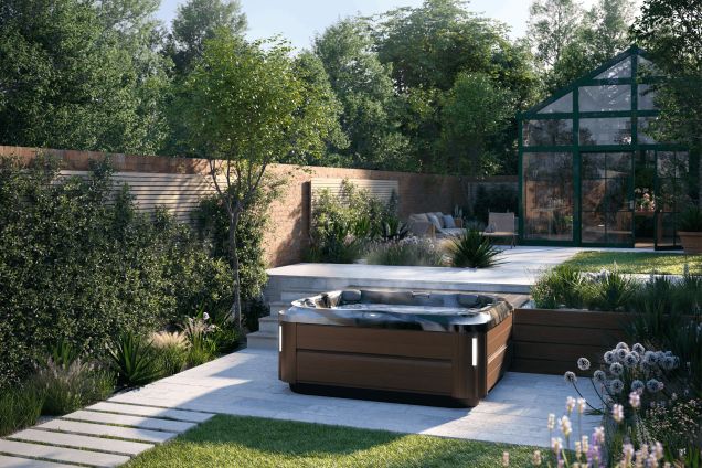 Jacuzzi J-355 - Hot Tub with Comfort Lounge Seating and Cool Down Seat